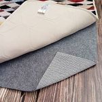 PoBoo Non-Slip Rug Pad, 1.55'x9'-1/4" Thick Felt + Rubber Grid Carpet Underlay, Dual Surface Mat Gripper Adding Cushioning and Prolonging the Life of Rugs and Floors