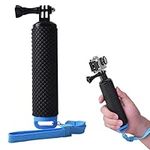 Dokpav Waterproof Bobber, Floating Hand Grip Antislip Underwater Selfie Stick, Floaty Handle Pole, Pro Cameras Float Handle, Scuba/Diving Action Camera Accessories for Most Kind of Action Camera