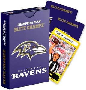 Blitz Champz Baltimore Ravens Card Game | Football Card Game for Boys and Girls | NFL Gifts for Ravens Fans and Kids | Fun Family Game | Party Game | Card Game for Kids | Card Game for Adults (Ravens)
