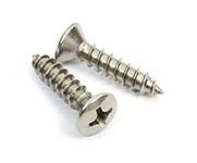 #8 x 5/8" Stainless Steel (100pc) Oval Head Wood Screws 18-8 (304) Stainless Choose Size & Type by Bolt Dropper