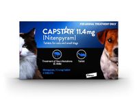 Capstar Flea Tablets for Dogs and Cats from 1kg to 11kg, Oral Medication for Flea Treatment in Small Dogs and Cats, Contains 6x 11.4mg Nitenpyram Flea Tablet