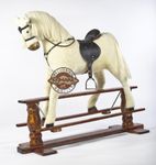 "ALBINO" VERY LARGE New Rocking Horse "SUN II" from MJMARK 6-13 years