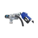 GPI M-1115S-AU Cast Aluminum Fuel Transfer Pump with Nozzle, 12 gpm, 1/8 HP, 1-Inch
