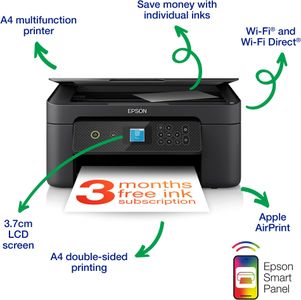 Epson XP-3200 3-in-1 Wireless Inkjet Printer – Print, Scan, Copy