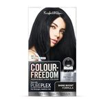 Colour Freedom Metallic Black Permanent Hair Dye with PurePlex. Ultra Glossy Conditioning Hair Colour. 100% grey coverage. By Knight & Wilson.