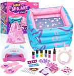 Kids Spa Kit for Girls, Foot Spa Day Kit for Girls, Girl Stuff for Manicures Pedicure, Nail Art Salon Kit Christmas Birthday Gift for 6 7 8 9 10-12 Years Old