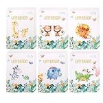 30 Safari Happy Birthday Cards Bulk | Kids Birthday Card | Assorted Birthday Cards With Envelopes | Greeting Cards Assortment Box | Small & Cute Zoo Birthday Cards For Kids w/ Matching Stickers