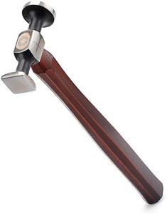 WUTA Leather Mallet Hammer Carbon Steel Double Head Hammer Cobbler Hammer for Professional Leather Craft Tool