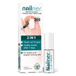 Nailner 2-in-1 Fungal Nail Treatment Brush for Healthy and Bright Looking Nails, 5 ml