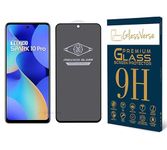 GlassVerse® Ultra Privacy Tempered Glass For Tecno Spark 10 Pro (PACK OF 1) with Free Installation Kit. Edge To Edge. (In-Screen FingerPrint Lock will not work with the Privacy Guard) - 6.8 inch