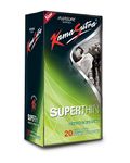 KAMA SUTRA Pleasure Series Condoms for Men, SuperThin Condoms, Extra Thin for Natural Sensations, 20 Premium Condoms