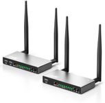AIMIBO HDMI Wireless Transmitter & Receiver with KVM, IR Remote, Loop-Out