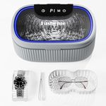 Ultrasonic Cleaner, 45000Hz Jewellery Cleaner with 5 Digital Time 3 Power Settings for Silver Gold Diamond Rings Earrings Necklaces, 550ML Sonic Cleaner for Retainers Glasses Watches Coins