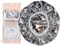 Kitsch Aluminum Foil Hair Heat Cap for Deep Conditioning - Reusable Heating Cap for Deep Conditioner, Tin Foil Hat & Deep Conditioning Heat Cap for Hair Treatments, Processing Cap for Hair, Foil Cap