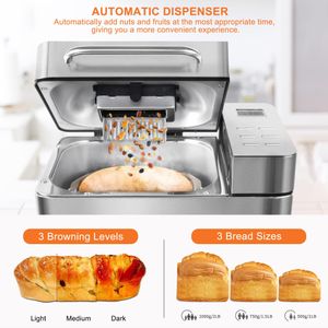 KITCANIS 19-in-1 Bread Maker – Multifunctional Automatic Bread Machine