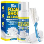 Tidybond Shoe Cleaner - 200ml White Shoe Cleaner Kit, Deep Cleaning Foam Sneaker & Sole Cleaner for Trainers, Tennis Shoes, Leather, Vinyl, Canvas & Rubber