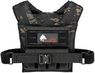 WOLF TACTICAL Weighted Training Vest - Weighted Vest Men Strength Training Weight Vests Workout Vest Weight Vest for Men (Multicam Black, 35 LB)