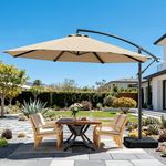 OLILAWN 10ft Patio Umbrella with Ba