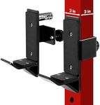 Yes4All Power Rack Attachment – J-Hook Barbell Fit 2x2 or J-Hook Barbell Fit 3x3 in Square Tube