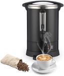 RIEDHOFF Commercial Coffee Urn, [100 Cup] Coffee Maker Perfect For Church, Meeting rooms, Lounges, and Other Large Gatherings 12L Black