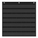 EAMAY Classroom Monthly Calendar Pocket Chart for 2.75 * 2.75 Cards,Homeschool Supplies and Classroom Must Haves! Only Chart(Black)