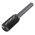 CNBTR Silver 6x12mm A-Type Rotary Burr Drill Bit Double Tool Carbide Grinding Head