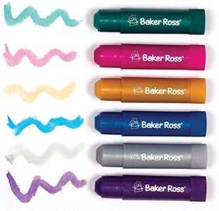 Baker Ross AW948 Lot de 6 Btons De Peinture Métallisés pour Posters pour Enfants Coloris Assortis