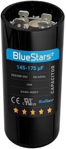 [2025 Upgraded] BlueStars 145-175 uf MFD 220-250 Round Motor Start Capacitor CD60 AC Single Phase Capacitors 50/60 Hz - Fit Air Conditioner Motors Starting, Pool Pump, Well Pump and Electric Motor
