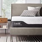LUCID 10 Inch Hybrid Mattress - Bam