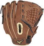 Mizuno Unisex Teen 11.5" Prospect Series PowerClose Baseball Glove 11 5, Brown Tartan Flex Web, 11.5 US