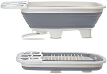 Starfrit Collapsible Dish Drainer - Space Saver - Swivel Spout for Use on Both Sides of Countertop