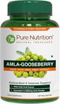 Pure Nutrition Amla Extract 1000mg (Equivalent to 8000mg Amla Fruit Powder) | Indian Gooseberry | Antioxidant and Immune Support | Non-GMO | 120 Veg Capsules | 60 Days Pack