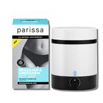 Parissa Brazilian Wax Hair Removal Bundle Set Includes No Strip Brazilian & Bikini Hot Wax Kit & Mini Pro Wax Warmer (For Brazilian & Bikini At Home Waxing)