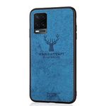 Spazy Case® Oppo A54 Deer Series -Anti Slip Soft Fabric Case with with Camera Protection Protective Back Case Cover for Oppo A54 -Blue