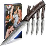 SYOKAMI Steak Knives Set Of 4, 4.8 