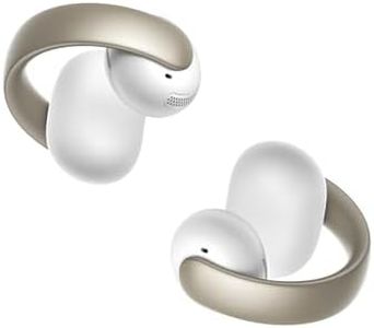 soundcore AeroClip by Anker, Open-Ear Earbuds, Clip-On Headphones, Adaptive Comfort, AI-Powered Clear Calls with 4 Mics, Secure Fit, 12 mm Drivers for Powerful Bass, Hi-Res Audio, Open-Ring Design