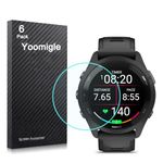 Yoomigle 6 Pack Compatible with Garmin Forerunner 265 Screen Protector Film for Garmin 265 Smart Watch Screen Protectors Foils Screen Cover Crystal Clear HD Anti-Scratch Anti-Fingerprint