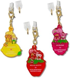 Sonix x Sanrio x Strawberry Shortcake Dust Plugs - USB C + Lightning Compatible - Character Charging Port Charms (3 Pack) - Strawberry, Lemon, Raspberry