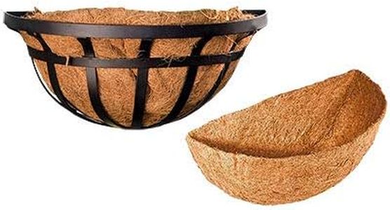 Panacea Flat Iron Series Wall Planter with Extra Liner