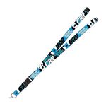 Rico Industries NFL Football Carolina Panthers 19" x 1" Premium Unisex-Adult Safety Breakaway Lanyard - Flash