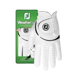 FootJoy Women's WeatherSof Golf Glove, White, Small, Worn on Left Hand