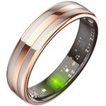 findtime Smart Ring Ultra Narrow Slim Fitness Rings Heart Rate Monitor Sleep Tracker Blood Oxygen Health Tracker Step Counter Calorie Pedometer Waterproof Intelligent Smart Rings for Women Ladies Men
