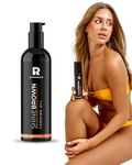 BYROKKO Shine Brown Tanning Oil (150 ml), XXL Sunbed Tanning Accelerator for Outdoor Sun or Indoor Tanning Bed Lotion, Fast Bronzer with Premium Natural Ingredients for Deep, Long-Lasting Glow