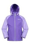 Mountain Warehouse Torrent Kids Waterproof Rain Jacket - Taped Seams Raincoat, Lightweight, Breathable, Girls & Boys Rainwear -Ideal for Spring Summer, Travelling, Wet Weather Lilac 13 Years