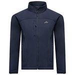 Killer Whale Softshell Jacket Mens Waterproof UK Premium (Navy, XXL)