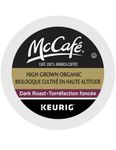 McCafé High Grown Organic K-Cup Coffee Pods, Dark Roast, 96 Count, Ethically Sourced, Certified Organic, For Keurig Coffee Makers