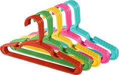 Utopia Home 60 Pack Kids Hangers - Plastic Baby Hangers for Closet - Children's Hangers for Clothes & Infant Hangers for Closet - Ideal for Everyday Standard Use (Multi Color, Pack of 60)