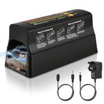 Electric Rat Trap, Instant Kill Rodent Zapper, Auto-Locking Door, No-Touch Hygienic, Reusable, LED Indicator, Battery Powered, Indoor Pest Control for Mice Rats Voles