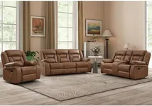 EBELLO Faux Leather Recliner Sofa F