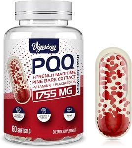 Vigorizar French Maritime Pine Bark Extract 200 mg, Unique Dual-Delivery for Maximum Absorption, Premium Pycnogeno with PQQ for Vascular & Heart & Joint Function - 60 Vegan Softgels